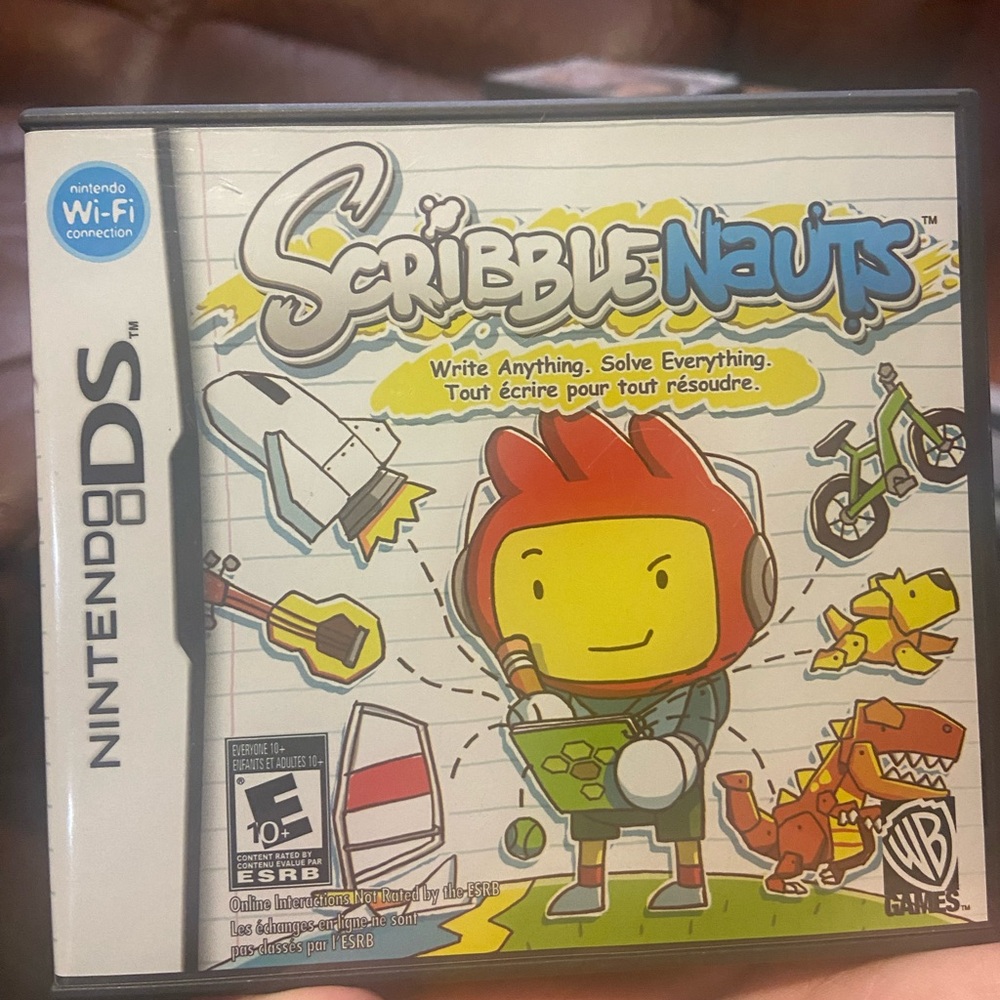 Scribblenauts Nintendo DS Game Colorful Cartoon Adventure